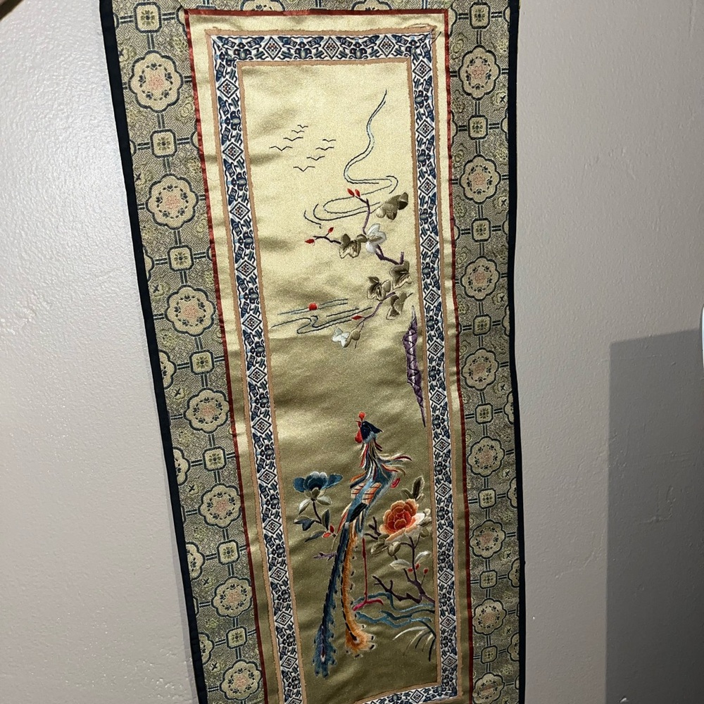 Dun haung embroidered silk tapestry
